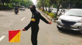 Ilustrasi Pak Ogah. (Istimewa).