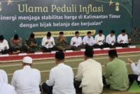 Ket Foto: Pelaksanaan kegiatan Ulama Peduli Inflasi di Masjid Baitul Muttaqien Islamic Center Samarinda. (Foto: Infonusa.co/ARF/HO)