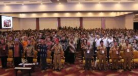 Suasana Rakornas Bidang Ekonomi, Sosial dan Budaya di Kendari. (Foto: infonusa.co/ARF/HO)