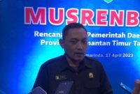 Wakil Ketua DPRD Kaltim, Seno Aji usai menghadiri agenda Musrenbang RKPD Kaltim Tahun 2024. (Foto: infonusa.co/ARF)