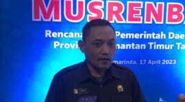 Wakil Ketua DPRD Kaltim, Seno Aji usai menghadiri agenda Musrenbang RKPD Kaltim Tahun 2024. (Foto: infonusa.co/ARF)