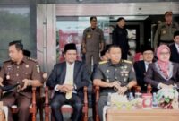Ketua Komisi II DPRD Kaltim, Nidya Listiyono saat menghadiri upacara peringatan hari Otonomi Daerah XXVII. (Foto: infonusa.co/ARF/HO)