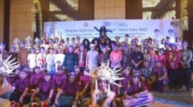 Potret suasana agenda Perayaan Dharma Santi Saka 1945. (Foto: infonusa.co/ARF/HO)