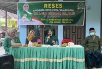 Suasana gelaran reses Anggota Komisi II Dewan Perwakilan Rakyat Daerah Kota Samarinda, Laila Fatihah di Kelurahan Rawa Makmur, Kecamatan Palaran