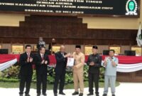 Penyerahan LHP Keuangan Pemprov Kaltim Kepada DPRD Kaltim. (Foto: infonusa.co/ARF)
