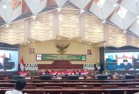 Suasana Rapat Paripurna ke-15 DPRD Kaltim. (Foto: infonusa.co/ARF/HO)