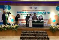 Suasana pelepasan dan perpisahan lulusan angkatan XLIV SD 2 Muhammadiyah Samarinda (foto : infonusa.co)