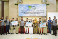 Foto bersama juara. Pemilihan Duta Pelajar Sadar Hukum 2023 di Berau, Kalimantan Timur untuk jenjang SMA/SMK/MA/SLB (foto; Humas)