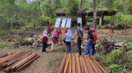 foto : Kegiatan Padat Karya yang diselenggarakan oleh Distranaker Kukar