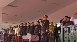 foto : Wabup Kukar Rendi Solihin saat memimpin upacara Hari Sumpah Pemuda 