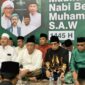 Foto : Anggota Komisi IV DPRD Kaltim, Rusman Ya’qub (baju muslim coklat) saat menghadiri acara Maulid Nabi Muhammad SAW dan peringatan Hari Santri Nasional gelaran PWNU Kaltim. 