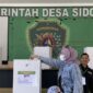 Suasana pelaksanaan pemilihan kepala desa (Pilkades) serentak tahun 2023 di Desa Sidorejo (ist)