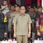Foto : Anggota DPRD Kaltim, Yusuf Mustafa, saat menghadiri upacara HUT Korps Brimob Ke 78 di Balikpapan. 