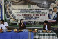 Foto : Ketua Pansus pembahas Ranperda Fasilitasi Penyelenggaraan Pendidikan Pondok Pesantren, Mimi Meriami BR Pane (tengah) saat berkunjung ke pesantren yang ada di Kabupaten Kutai Kartanegara (Kukar). 