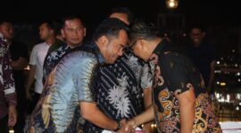 Foto : Ketua DPRD Kaltim, Hasanuddin Mas’ud (kiri), saat menghadiri undangan silaturrahim Pj Gubernur Kaltim, Akmal Malik, bersama Forkopimda, OPD Pemprov Kaltim, dan Bupati/Walikota se-Kaltim. 