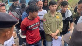 Suasana saat DPC Permahi menyuarakan hak masyarakat yang lahannya di serobot.