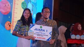 SMA 1 Sendawar yang meraih juara kategori lomba stunting vidio tiktok.