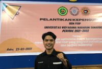 Presiden BEM FISIP UWGM Samarinda, Achmad Fawwaz.