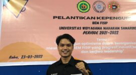 Presiden BEM FISIP UWGM Samarinda, Achmad Fawwaz.