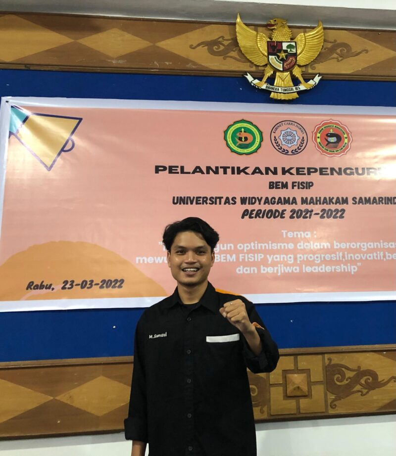 Presiden BEM FISIP UWGM Samarinda, Achmad Fawwaz.