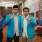 Ketua KNPI PPU, Sulthan (kiri), Ketua KNPI Balikpapan, Andrei Afrizal (kanan)
