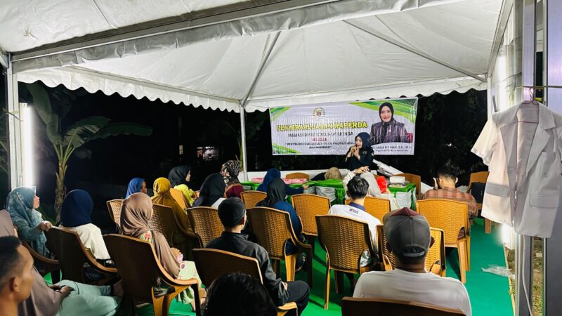 Suasanana penyebarluasan (Raperda) inisiasi DPRD Kota Samarinda tahun 2024 tentang Penyelenggaraan Jaminan Produk Halal dan Higienis oleh Anggota Komisi II DPRD Kota Samarinda, Laila Fatihah