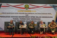 foto : Gelaran Rapat Koordinasi (Rakor) DPRD Kaltim. (Sekretariat Humas DPRD Kaltim)