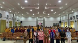 Suasana foto bersama dalam acara Seminar Nasional gelaran HIMASEPA FPIK UNMUL.