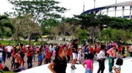 Kegiatan Senam Dispora Kaltim dan Masyarakat Umum (Ist)