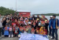 Kunjungan Maritim Muda Daerah Kaltim ke Desa Tanjung Burukang, Kecamatan Anggana, Kutai Kartanegara