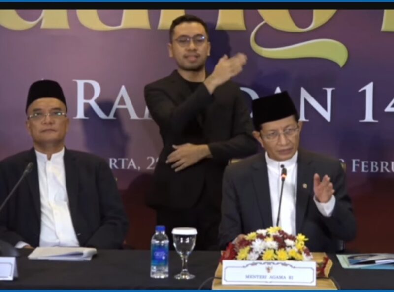 Konferensi Pers Hasil Sidang Isbat, Kementrian Agama Tahun 2025