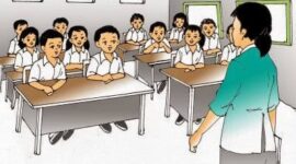 Ilustrasi kegiatan belajar mengajar di sekolah. (Foto : Ist)