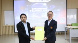 Irfan Farda dalam acara The KMITL-FIT Joint Seminar on Emerging Technology 2025 di Bangkok.
