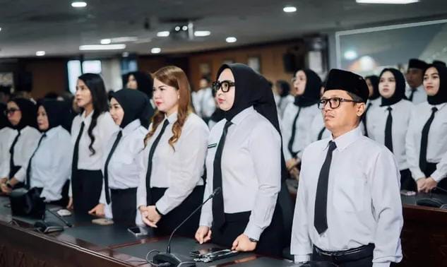 Pelantikn 117 Pegawai PPPK dilingkungan DPRD Kaltim. (Humas DPRD Kaltim)