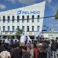 Kondisi Aksi Maritim Muda Kaltim di Depan Kantor Pelindo IV Cabang Samarinda (Ft : Infonusa.co)