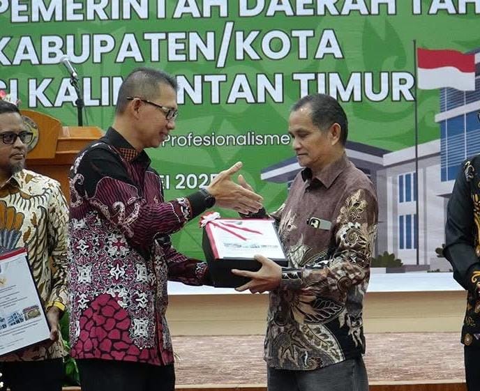 Penyerahan Opini WTP dari BPK RI Perwakilan Kaltim. (Istimewa)