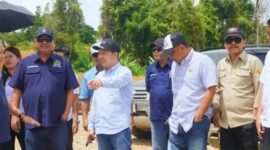 Wakil Ketua DPRD Kaltim Bersama Sejumlah Anggota Meninjau Pembangunan Bandara di Mahakam Ulu