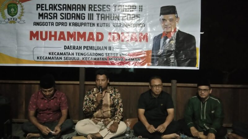 Muhammad Idham Anggota DPRD Kukar Dapil II lakukan Reses.