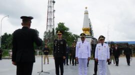 Ketua DPRD Kukar Ahmad Yani menghadiri Upacara Ziarah Nasional dan Tabur Bunga dalam rangka memperingati HUT ke-80 Proklamasi Kemerdekaan RI.