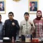 Ketua DPRD PPU, Raup Muin, bersama Wakil Ketua H. Syahrudin M Noor dan H. Andi Muhammad Yusup, serta Wakil Bupati PPU, Abdul Waris Muin.
