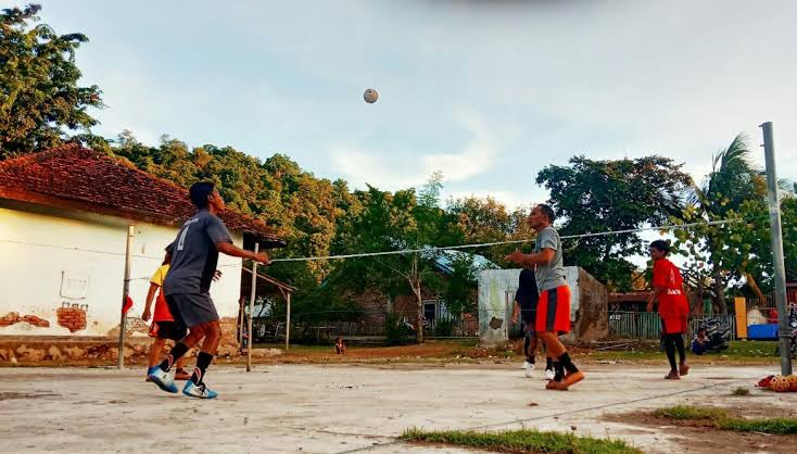 Olahraga Sepak Takraw. (ist