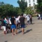 Suasana Masyarakat yang Jogging di Gor Sempaja. (ist)