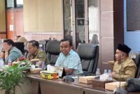 Anggota Komisi I DPRD Kukar Desman Minang Endianto pada RDP.