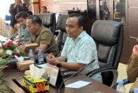 Anggota DPRD Kukar Desman Minang Endianto pada RDP.
