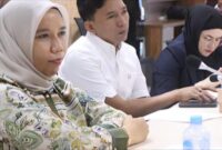 Ketua Komisi III, Farida pada saat Kunjungan di Bontang. (Istimewa)
