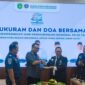 Ket.foto: Pemkab Kukar peringati Harhubnas ke 55 dengan pemotongan tumpeng.