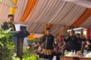 Foto: Sambutan Bupati Kukar Aulia Rahman Basri pada saat Pembukaan Erau Adat Kutai 2026.