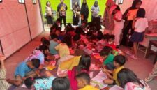 Foto: Dinas Pemberdayaan Perempuan dan Perlindungan Anak (DP3A) Kabupaten Kutai Kartanegara (Kukar) memberikan pendampingan psikososial kepada anak-anak korban kebakaran.