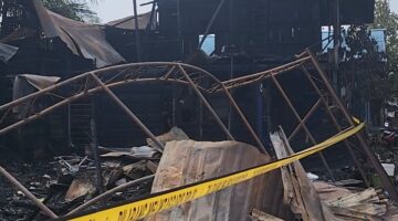 Foto: Kondisi terkini lokasi kebakaran di Loa Ipuh, Tenggarong.
