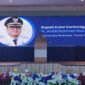 Foto: Bupati Kukar, Aulia Rahman Basri saat memberikan Sambutan sekaligus membuka kegiatan Festival Lokal Gemini Academy Impact Awards 2026.